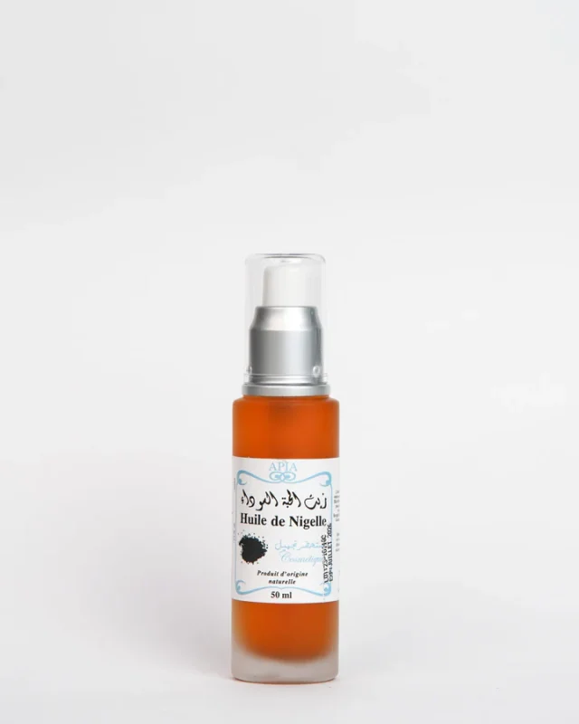 Huile de nigelle pure 50 ml pressée à froid — soin visage et cheveux